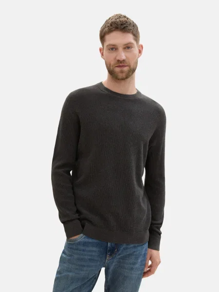 TOM TAILOR Pulover negru
