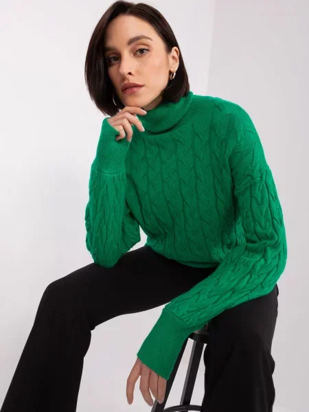 Pulover Wool Fashion Italia verde
