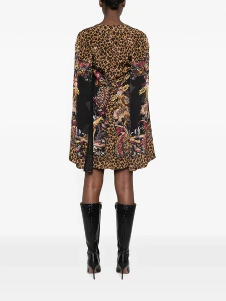 Rochie Etro cu imagine cu model leopard negru