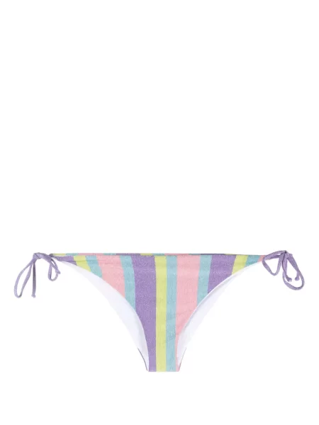 Bikini Mc2 Saint Barth cu dungi cu imagine roz