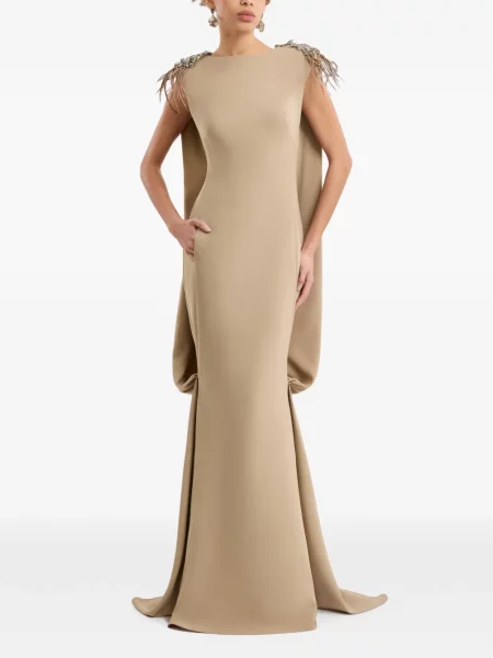 Rochie Gemy Maalouf cu pene