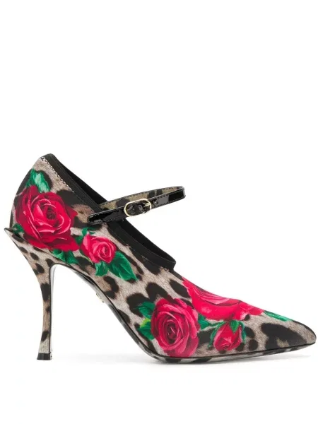 Pantofi cu toc Dolce & Gabbana maro