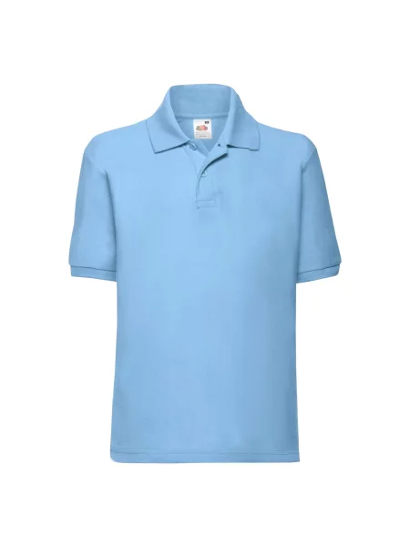 Tricou polo copii Fruit Of The Loom albastru