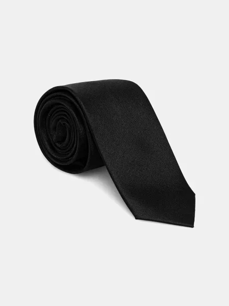 Svilena kravata Karl Lagerfeld črna