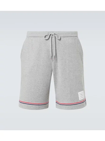 Pantaloni scurți Thom Browne cu dungi gri