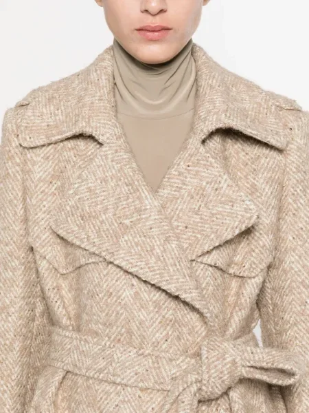 Palton Tagliatore cu model herringbone