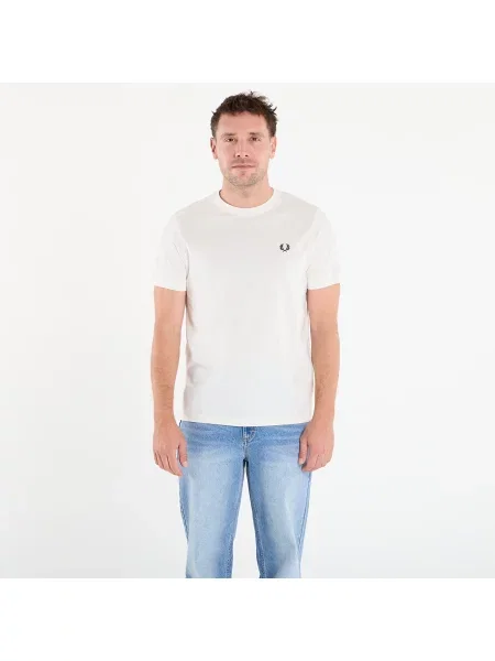 T-shirt FRED PERRY Crew Neck T-Shirt Snow White L biała