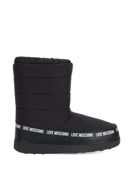 Botine Love Moschino cu autograf negru