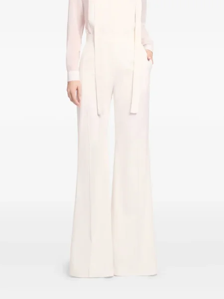 Pantaloni Elie Saab cu dungi alb