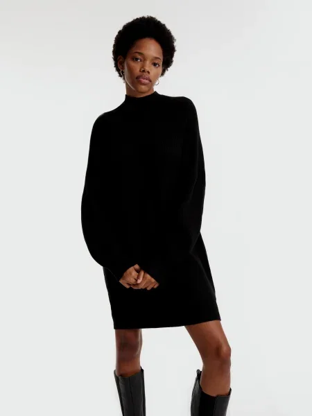 EDITED Rochie tricotat Invidia' negru