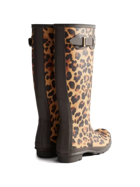 Botine Hunter cu imagine cu model leopard