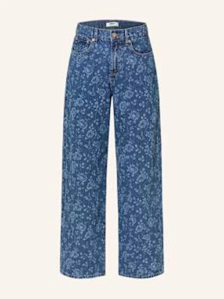 Only Jeansy Wide Leg blau niebieskie