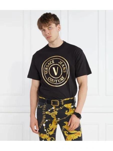 Versace Jeans Couture Tricou | Oversize fit negru