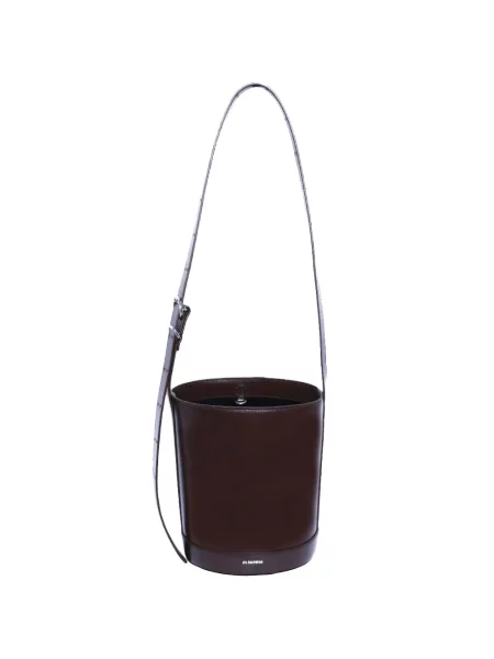 Geantă bucket Jil Sander roșu