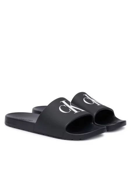 Calvin Klein Natikači 3 Slide Molded Eva črna