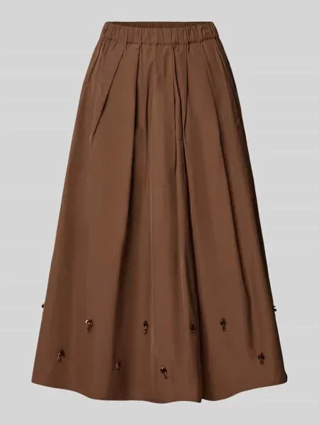 Spódnica midi z obszyciem ozdobnymi kamieniami Christian Berg Woman Selection