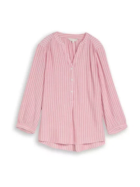 TOM TAILOR Bluză roz alb