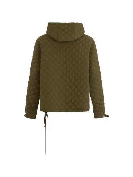 Geacă Moschino cu glugă verde