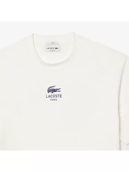 Lacoste футболка унісекс Classic fit біла