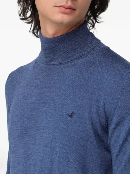 Pulover Brooksfield cu broderie albastru