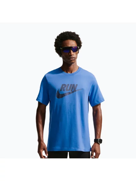 Tricou de alergare pentru bărbați Nike Dri-Fit Running blue crystal/thunder blue albastru