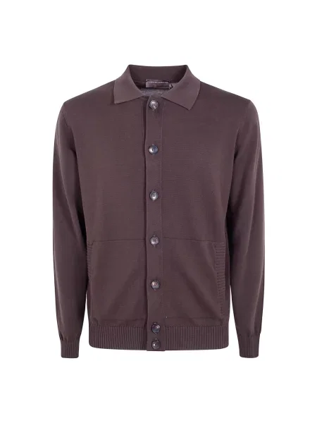 Sweter Filippo De Laurentiis casual brązowy