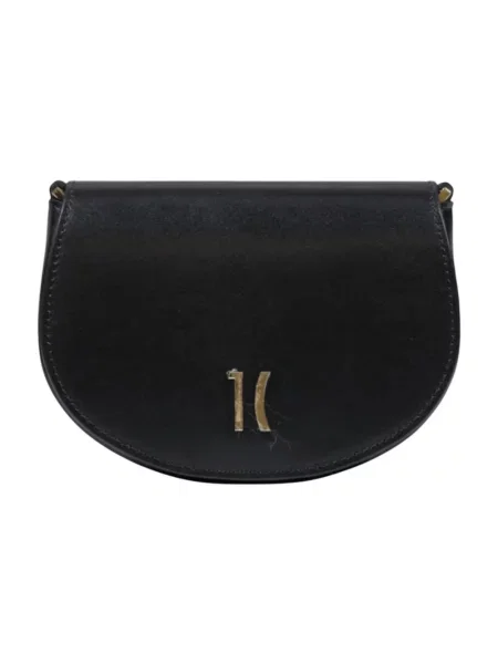 Mała torebka skórzana Alviero Martini 1a Classe skórzana czarna