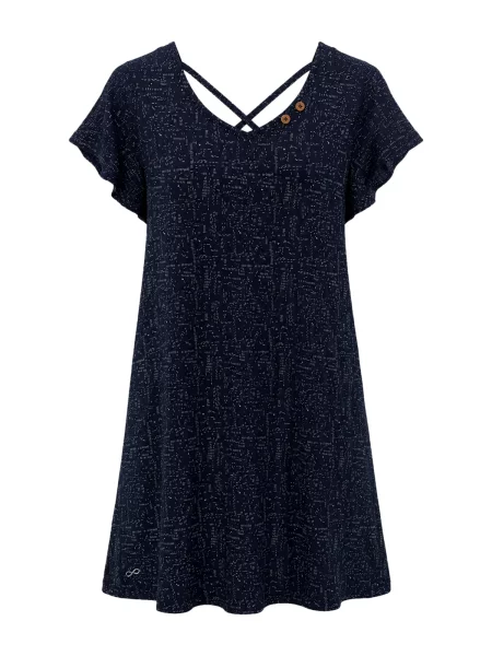 Ragwear Rochie Panssi negru alb