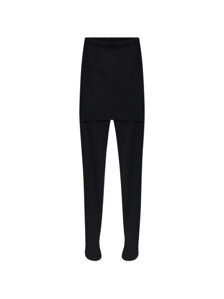 Leggings Vetements cu broderie negru