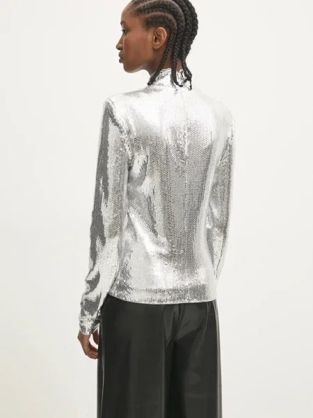 ROTATE Bluză argintiu