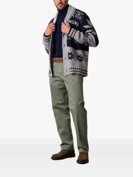 Gulerat cardigan Brooks Brothers gri