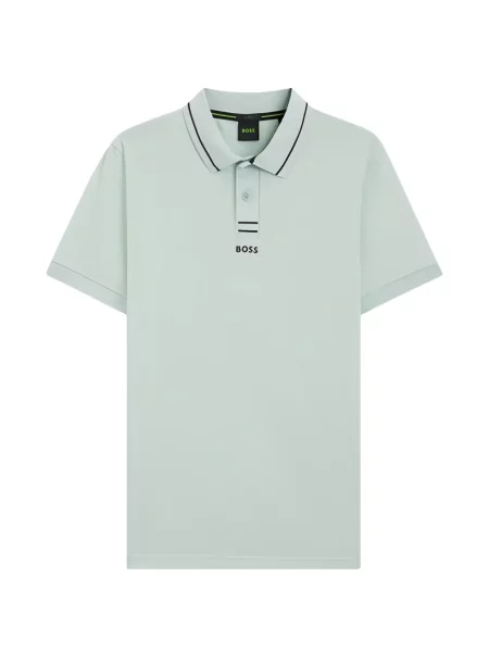 Polo Boss cu dungi verde