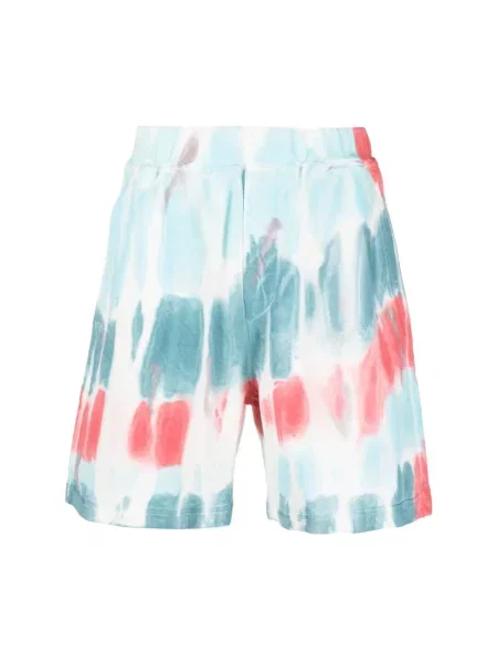 Tie dye szorty Dsquared2 z przetarciami wiązane