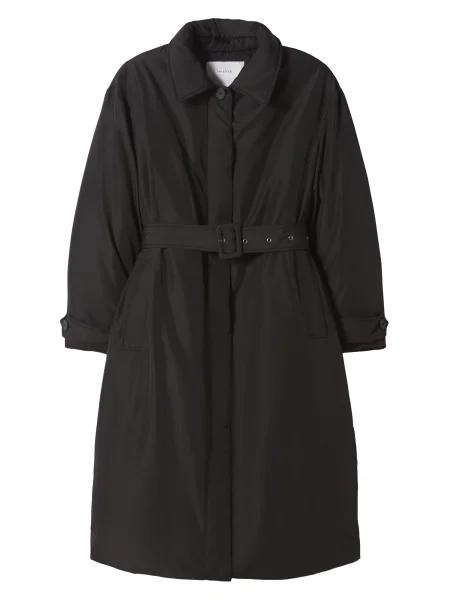 Bershka Zimní kabát černá