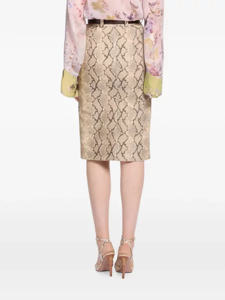 Fustă midi Elie Saab cu imagine