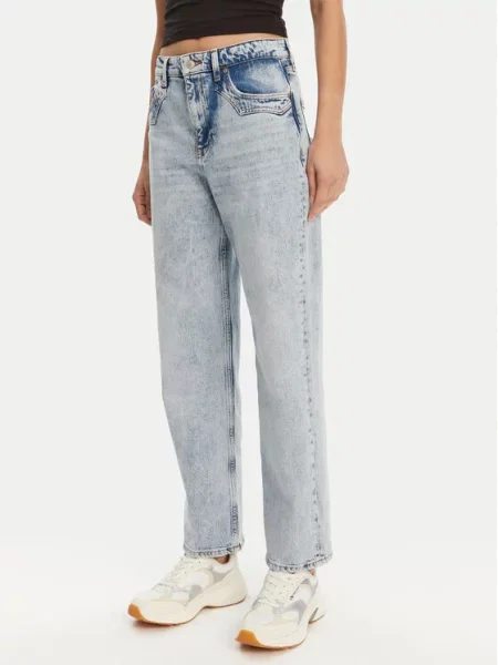 Tommy Jeans Jeansy Layla Straight Fit modrá