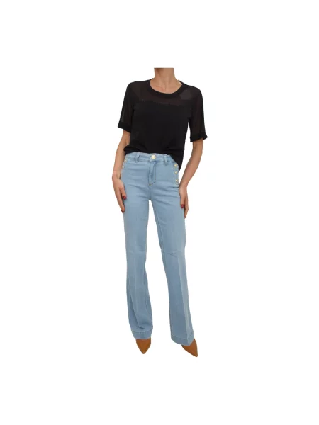 Liu Jo Jeansy Flare Fit niebieski