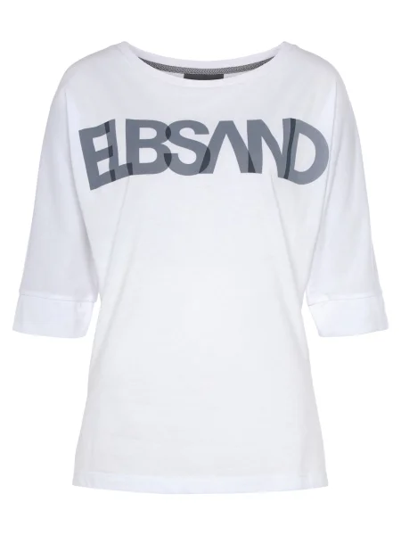 Elbsand Tricou albastru alb