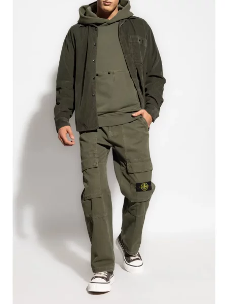 Cargo stiliaus kelnės Stone Island akmenys žalia