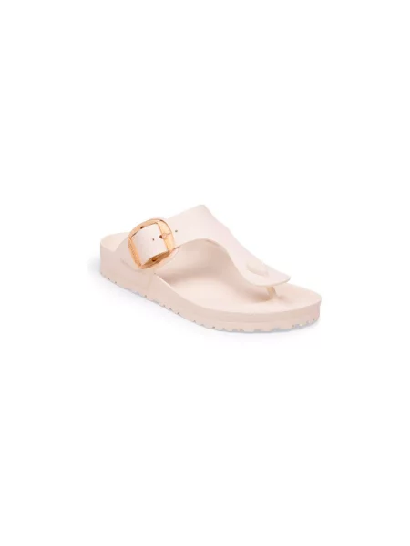 Papuci Birkenstock cu cataramă bej
