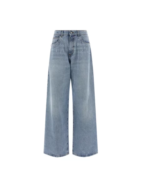 Jeansy Giuseppe Di Morabito z kryształkami niebieskie