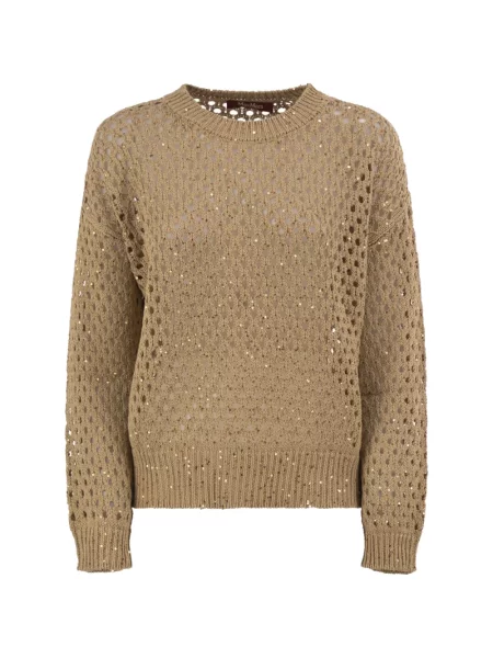 Pulover Max Mara cu paiete ajurat