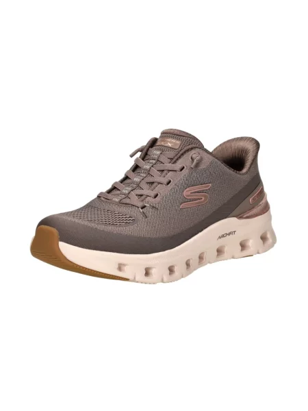 Sneakersy Skechers brązowe