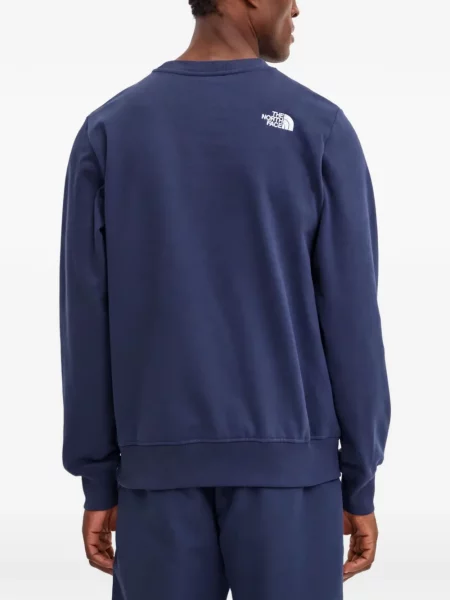Суитчър The North Face с принт с кръгло деколте синьо