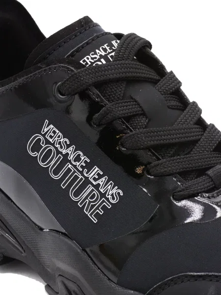 Sneakerși Versace Jeans Couture cu imagine negru