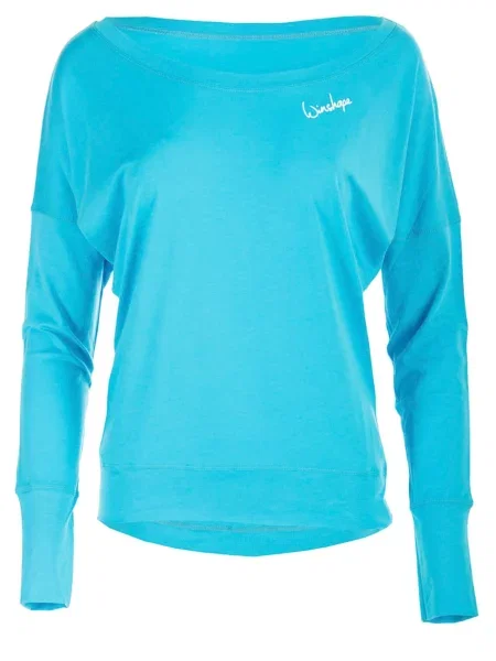 Winshape Tricou funcțional azuriu alb