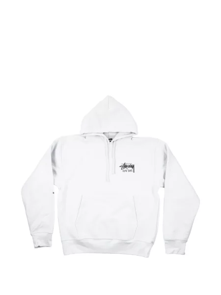 Hanorac cu glugă Stüssy alb