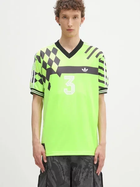 Adidas Originals tricou cu imprimeu verde