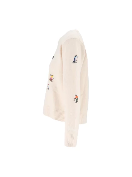 Sweter Mc2 Saint Barth wełniany beżowy