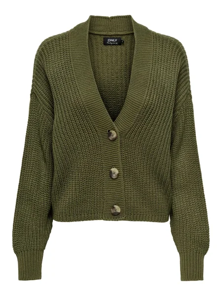 ONLY Geacă tricotată Carol verde amestecat